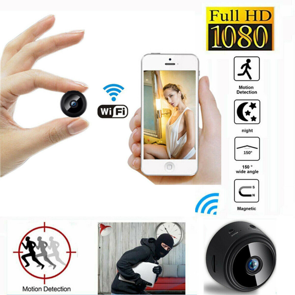 Ranpo Mini Camera Wifi Ip Network Home Security Hd 1080P Dvr Ir Night Vision