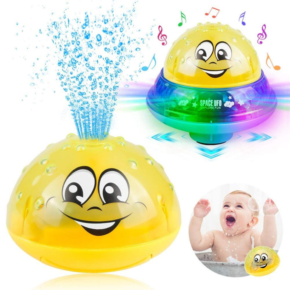 Ranpo 2 In 1 Infant Children's Automatic Induction Water Spray Sprinkler Buddy Bath Fun Toddlers Kids Toys With Music And Flashing Lights