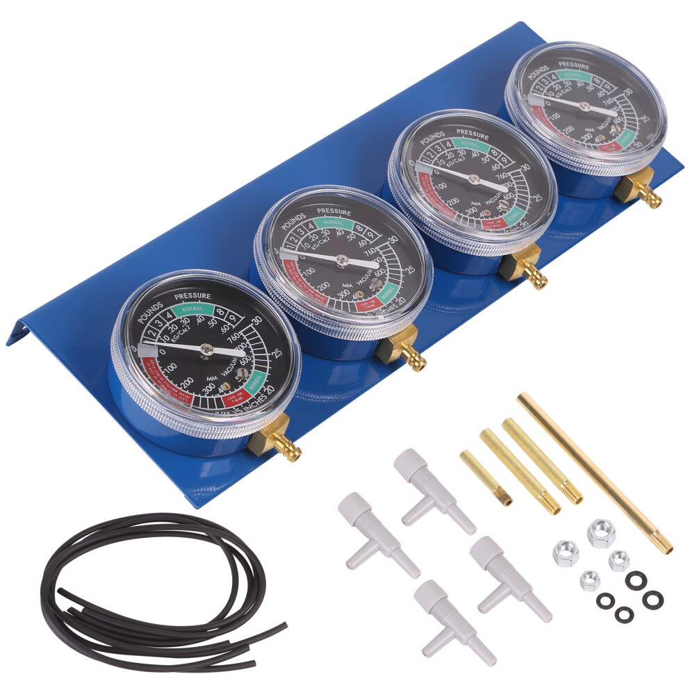 Motorcycle Carb Carburettor Vacuum Balancer Gauge Cylinder Gauges Kit
