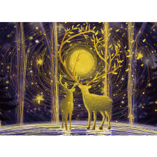 (Elk Forest) 1000PCS Puzzle Gift Fun Children's Puzzle Game Family Time