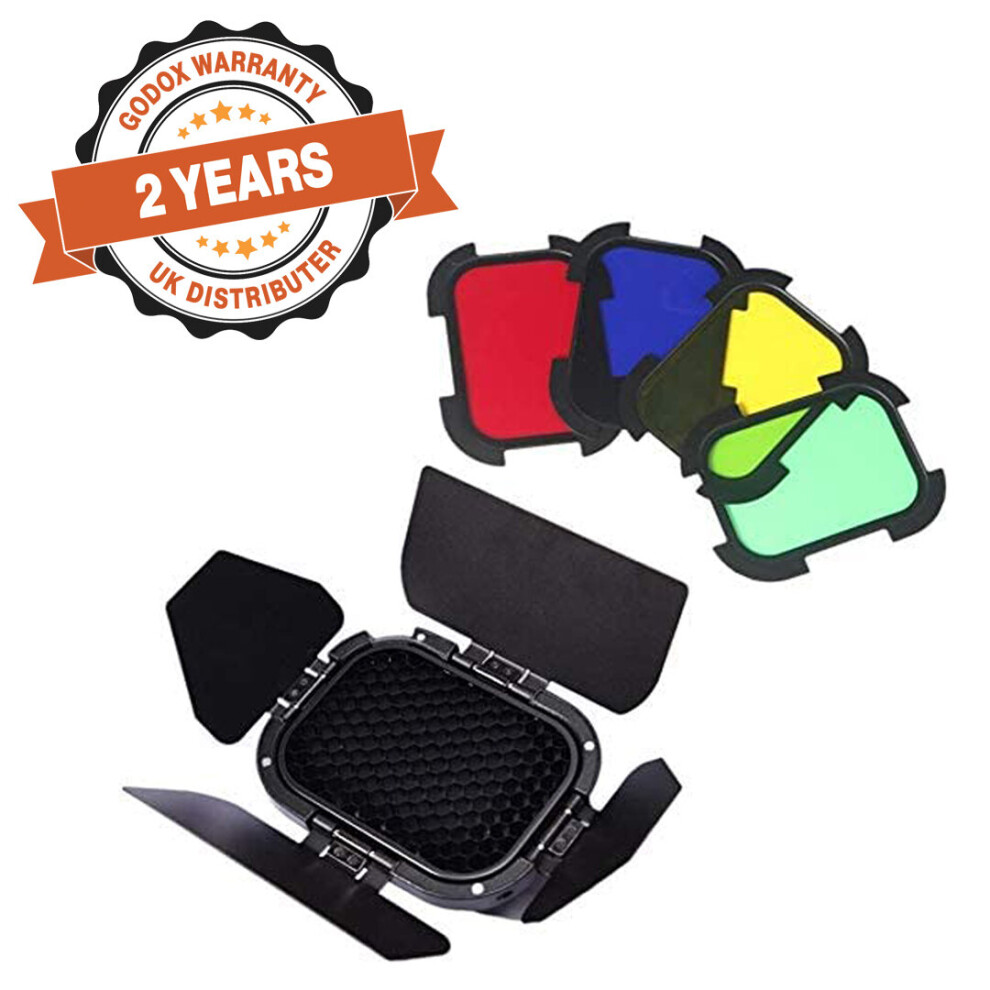 Godox Barn Door & Colour Gel Set For AD200 and AD200 Pro