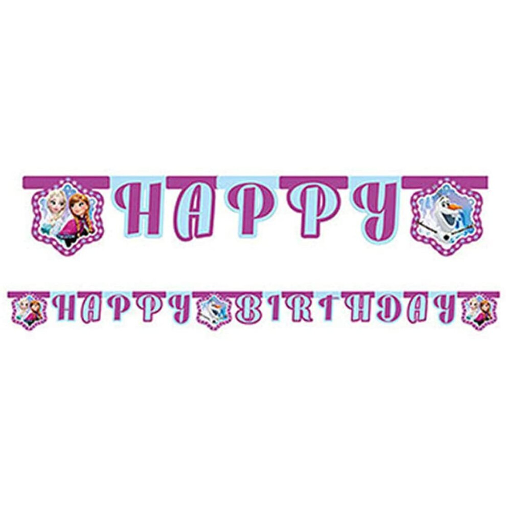 Disney Frozen Happy Birthday Banner