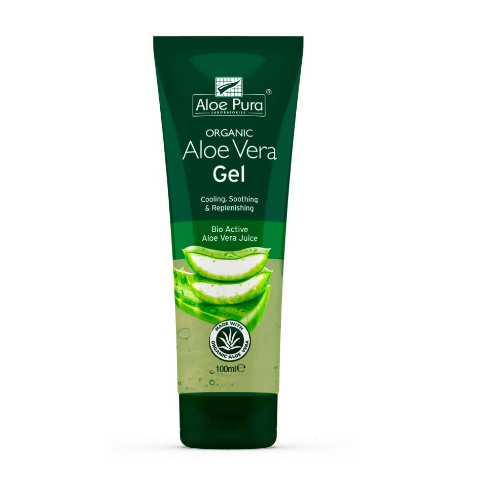 Aloe Pura Organic Aloe Vera Gel Cooling & Moisturising Aloe Vera Gel 100Ml
