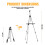 Adjustable Telescopic Painting Easel Tripod Display White Board Stand 5