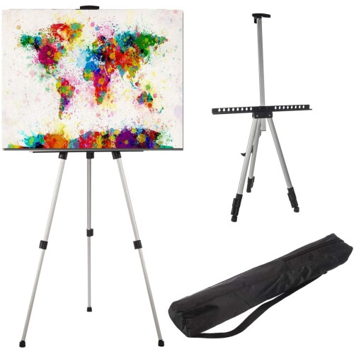 Adjustable Telescopic Painting Easel Tripod Display White Board Stand