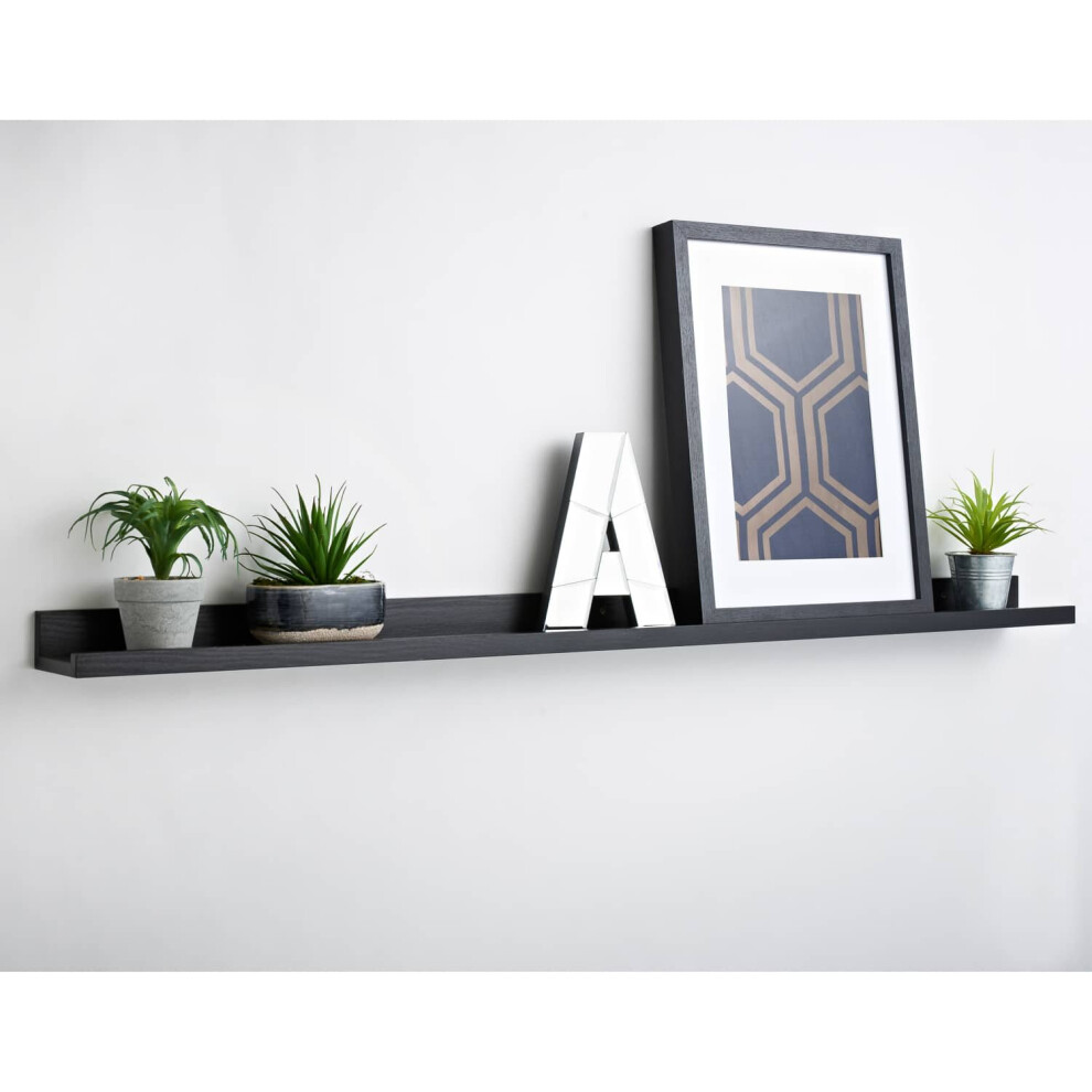 Spot On Dealz Set Of 2 80Cm Modern Contemporary Floating Shelf G-0412 Black