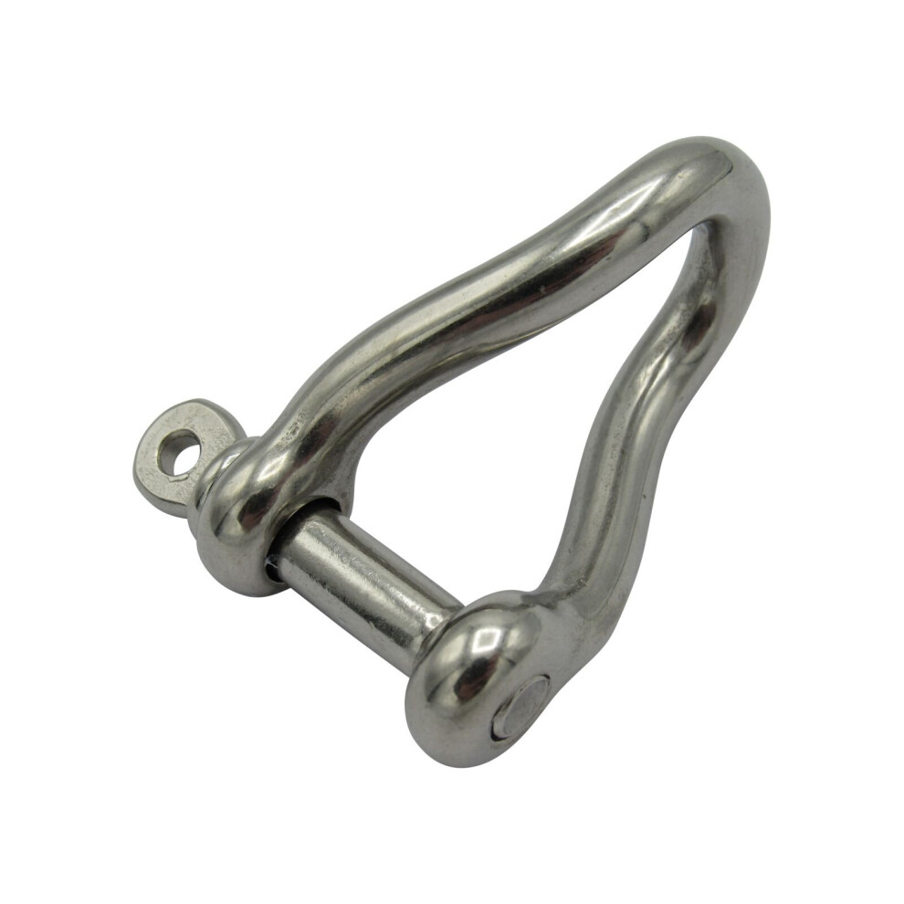 Stainless Steel Twisted D Shackle 4Mm (Rigging Marine Rope Dee) 707152592383