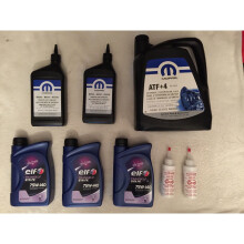 Automatic Transmission, Transfer Case & Differentials Fluids Complete SET