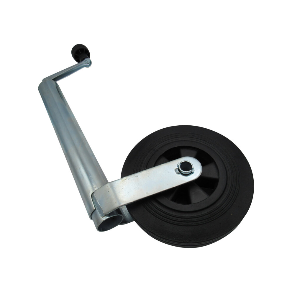 Heavy Duty Caravan Jockey Wheel 48Mm (Trailer Plastic Rim Wind Up) 600988522947