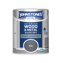 Quick Dry Primer Undercoat, 750ml Grey, By Johnstone's