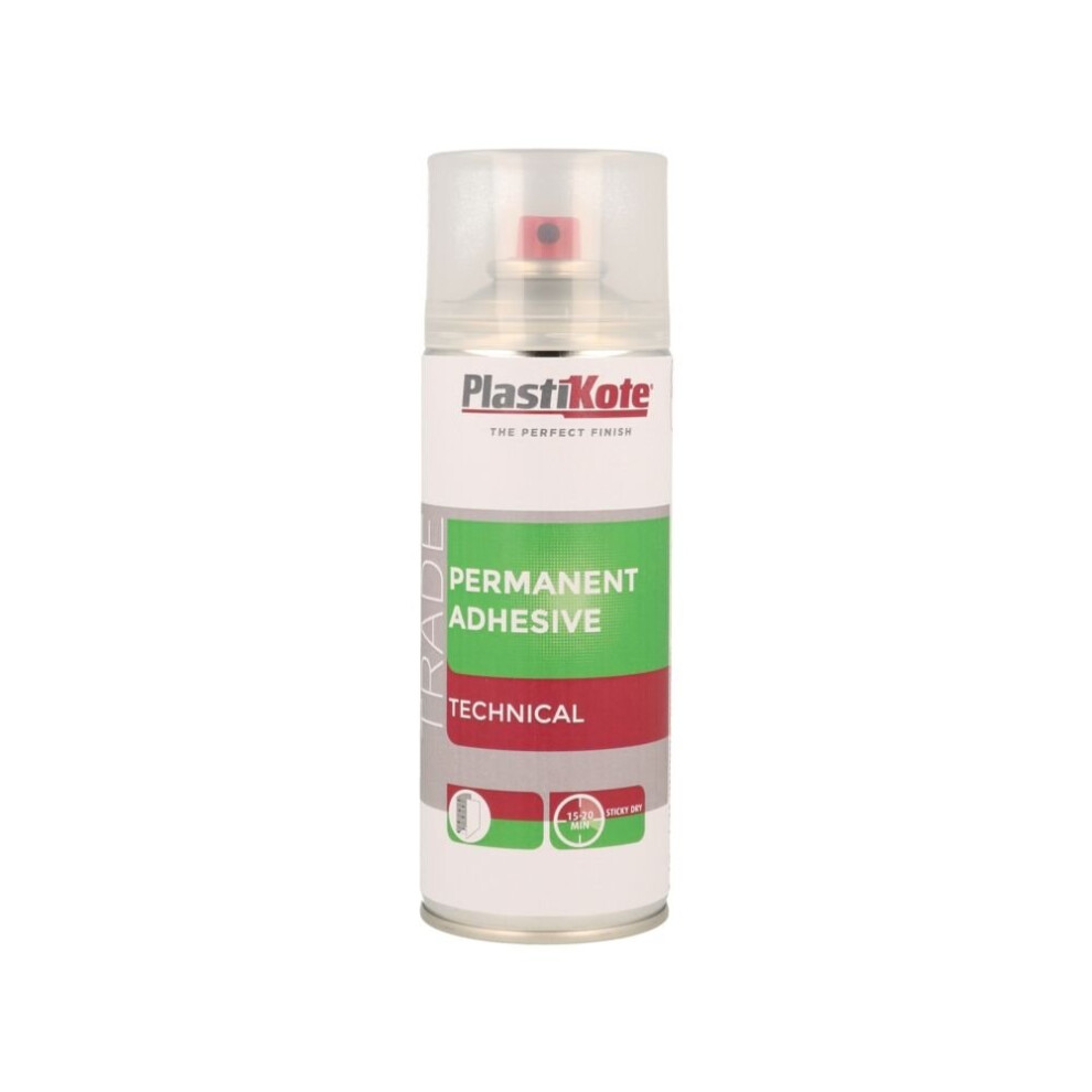 Plastikote Permanent Adhesive Spray,, By 400Ml