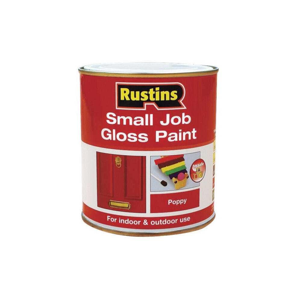 Small Job Gloss Paint 250ml, Magnolia, Magnolia, By Rustins