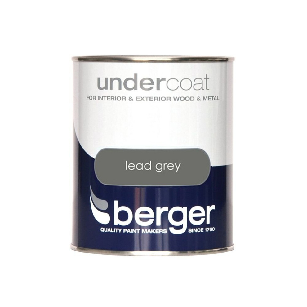 Undercoat 750ml, Lead Grey, By Berger