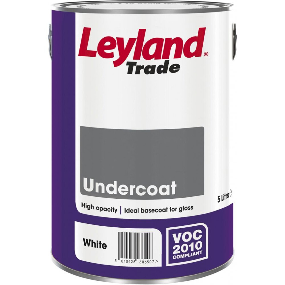 Undercoat, 5L White, By Leyland Trade 5010426002040