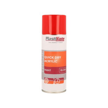 Quick Dry Acrylic Spray 400ml, Red Gloss, By Plastikote