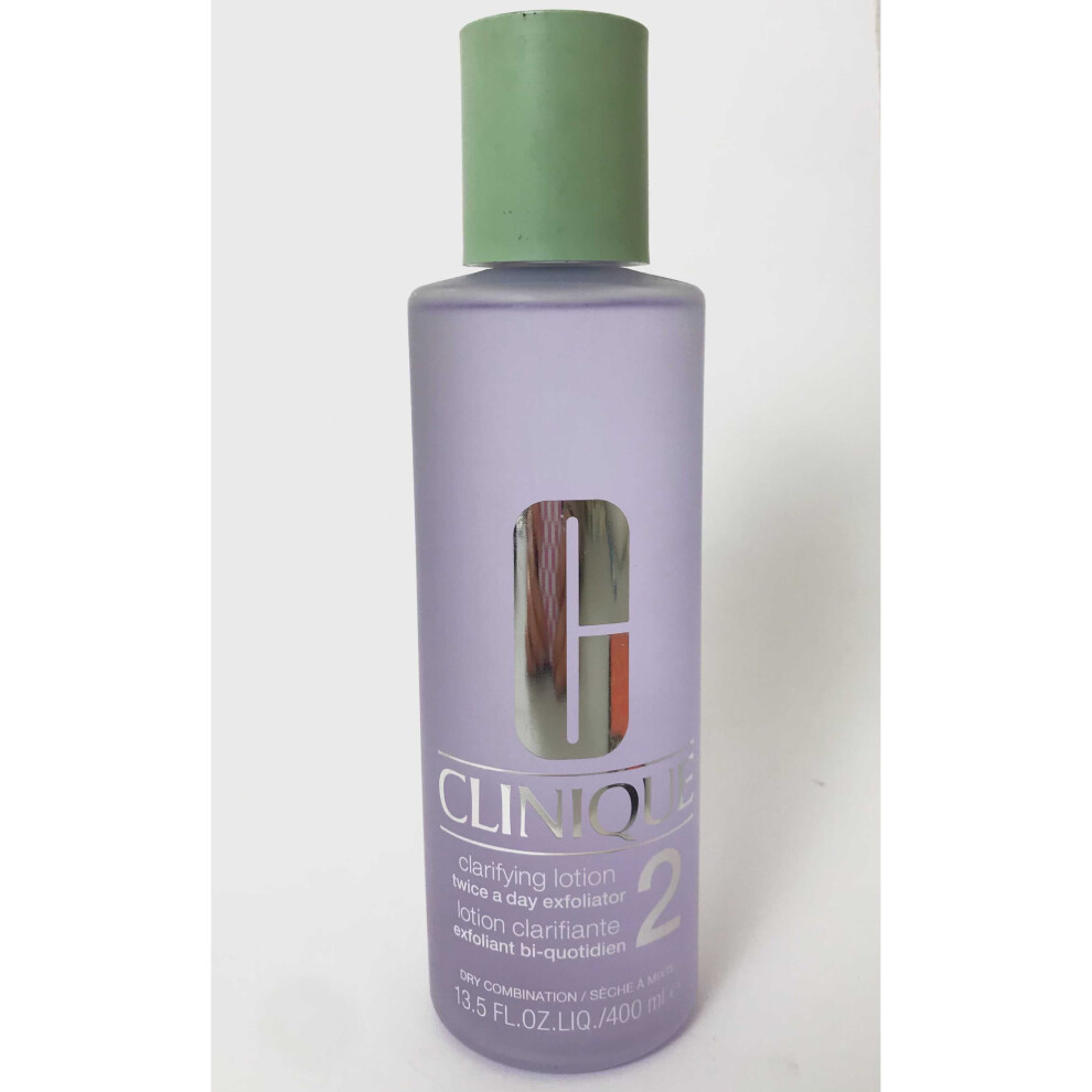 Clinique Clarifying Lotion Twice a Day Exfoliator 400ml #2 Dry Combination Skin