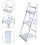 Living And Home Wooden Foldable Ladder Bookshelf Plant Stand Storage Rack 6
