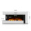 Living And Home 52 Inch C-Framed Freestanding Electric Fireplace 2000W 5