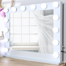 Extra Large 80cm Hollywood Mirror LED Light Up 14 Globe Dressing Makeup Vanity