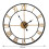 Living And Home 60CM Black Metal Quartz Round Roman Wall Clock 5