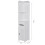 Living And Home Modern Bathroom Corner Cabinet Floor Standing Storage Tall Cupboard White 2