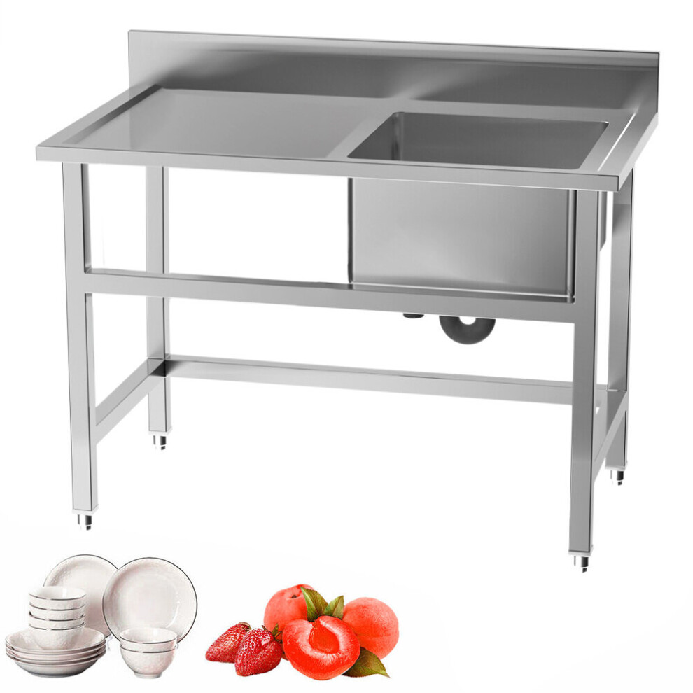 Domestic Commercial Stainless Steel Kitchen Sink with Platform