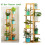 Living And Home Rustic Wooden Multi-Tiered Potted Plant Stand 4