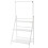 Living And Home (White) 3 Tier Foldable Plant Stand Ladder Shelf with Hanging Bar 6