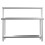 Living And Home Kitchen Work Table with Backsplash 150x60x80 cm Stainless Steel 4
