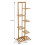 Living And Home Rustic Wooden Multi-Tiered Potted Plant Stand 6