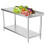 Living And Home Stainless Steel Working Table with Back Panel 60x60x80cm 5
