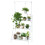 Living And Home (White) 3 Tier Foldable Plant Stand Ladder Shelf with Hanging Bar 4