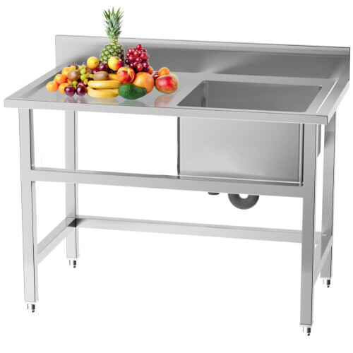 Domestic Commercial Stainless Steel Kitchen Sink with Platform on OnBuy