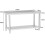 Living And Home Kitchen Work Table with Backsplash 150x60x80 cm Stainless Steel 2