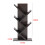 Living And Home (Black Walnut, 5 Tier) Freestanding Tree Bookshelf Wood Display Shelf Organiser 4