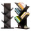 Living And Home (Black Walnut, 5 Tier) Freestanding Tree Bookshelf Wood Display Shelf Organiser 2