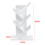 Living And Home (White, 5 Tier) Freestanding Tree Bookshelf Wood Display Shelf Organiser 3