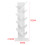 Living And Home (White, 9 Tier) Freestanding Tree Bookshelf Wood Display Shelf Organiser 6