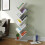 Living And Home (White, 9 Tier) Freestanding Tree Bookshelf Wood Display Shelf Organiser 2