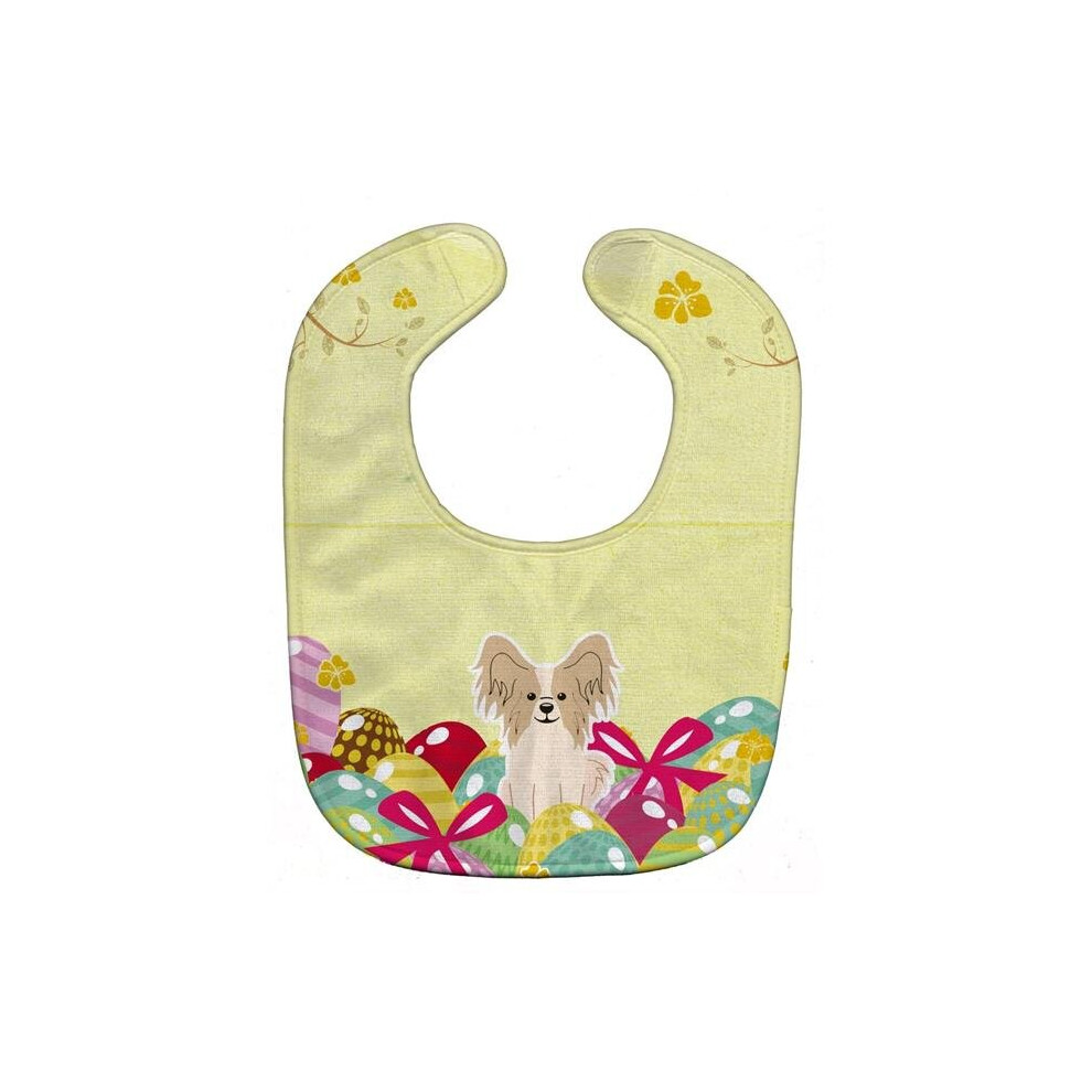 Easter Eggs Papillon Sable Baby Bib White Stationx
