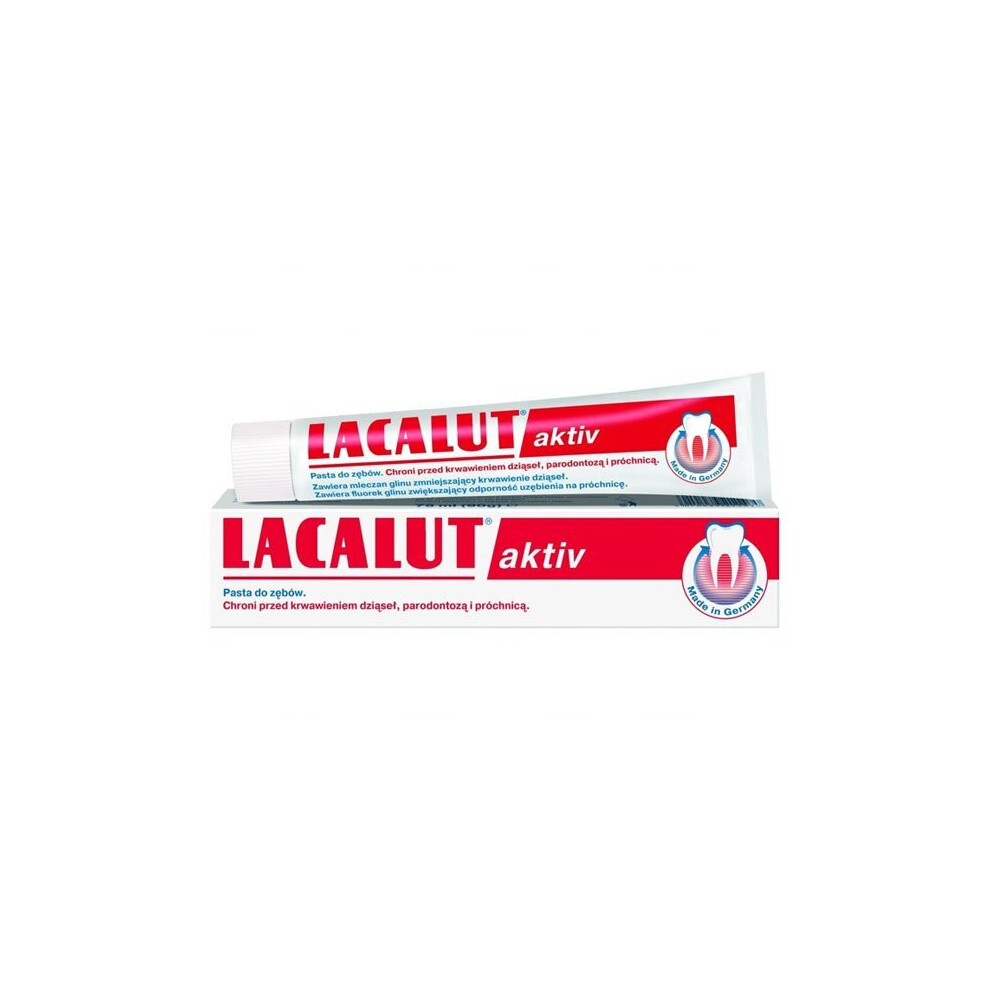 Lacalut Aktiv Toothpaste Active Anti Periodontitis Caries Bleeding Gums 75ml