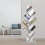 Living And Home (White, 9 Tier) Freestanding Tree Bookshelf Wood Display Shelf Organiser 4