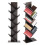 Living And Home (Black Walnut, 9 Tier) Freestanding Tree Bookshelf Wood Display Shelf Organiser 4