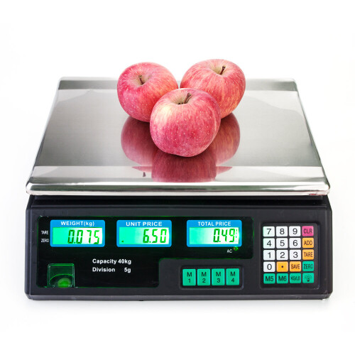 Digital Price Scale 40kg/5g Silver & Black 1