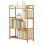 Living And Home (100*68*25cm, 4 Tier) Tiered Bamboo Wood Bookcase Storage Shelf 3
