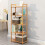 Living And Home (128*35*25cm, 5 Tier) Tiered Bamboo Wood Bookcase Storage Shelf 1