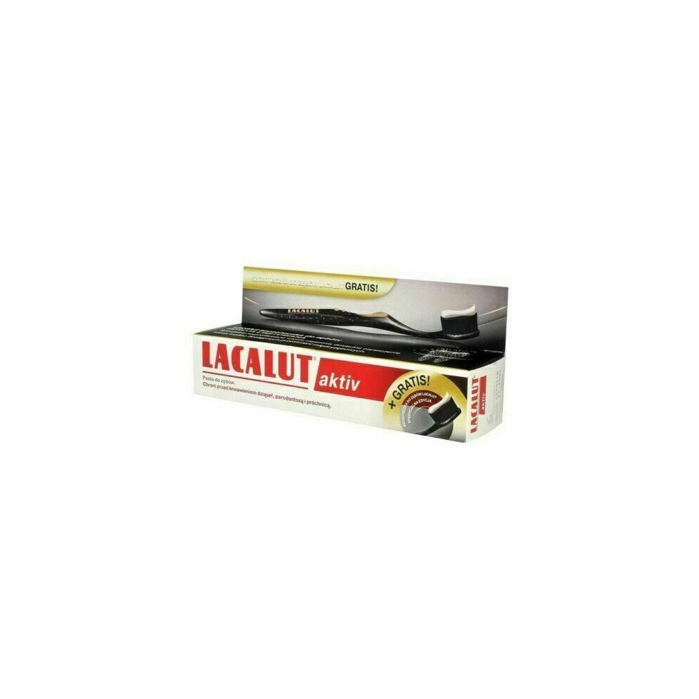 Lacalut Activ Aktiv 75 Ml Toothpaste Bleeding Gums, Periodontitis + Toothbrush