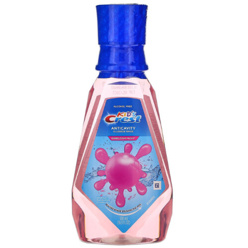 Crest Crest, Kids, Anticavity Fluoride Rinse, Bubblegum Rush, 500ml