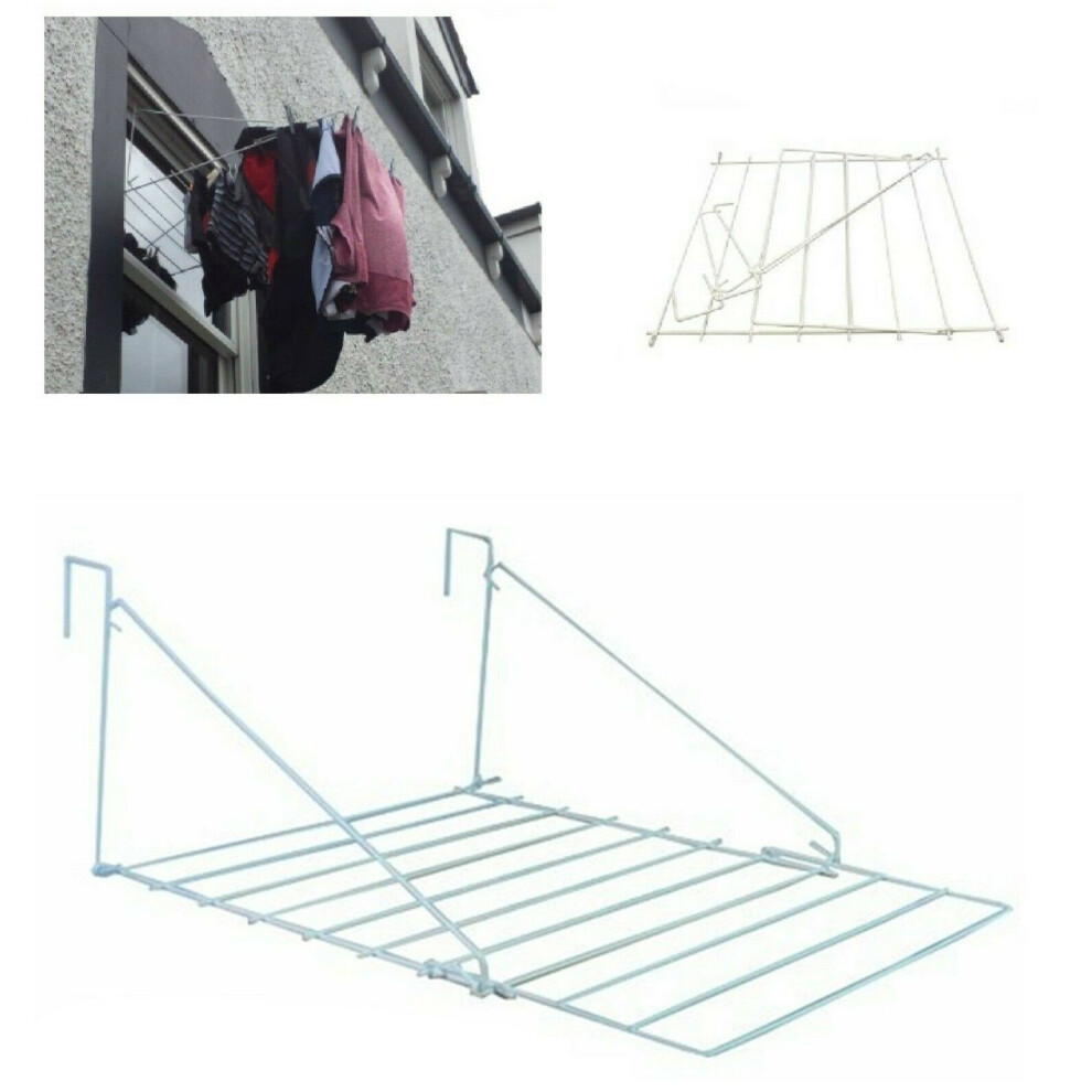Caprican 7M Airer Clothes Rail Towel Over The Door Caravan Folding Dryer Rack