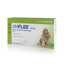 AMFLEE SPOT ON 134MG 10-20KG 3 pipettes